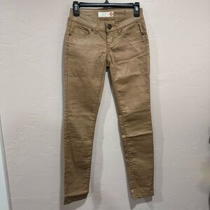 G by Guess Brown Shiny Skinny Jeans